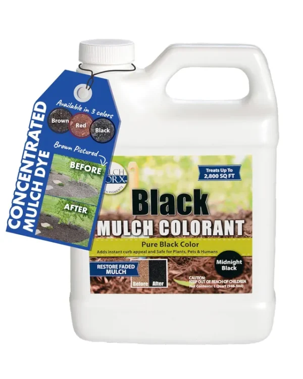 MulchWorx Black Mulch Color Concentrate 2,800 Sq. ft. Pure Midnight Dye Spray