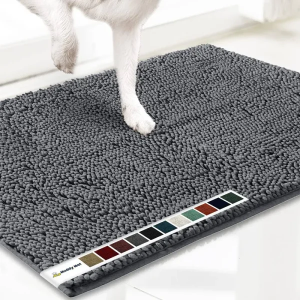 Muddy Mat As-seen-on-tv Highly Absorbent Microfiber Door Mat and Pet Rug, Non Slip Thick Washable Area and Bath Mat Soft Chenill
