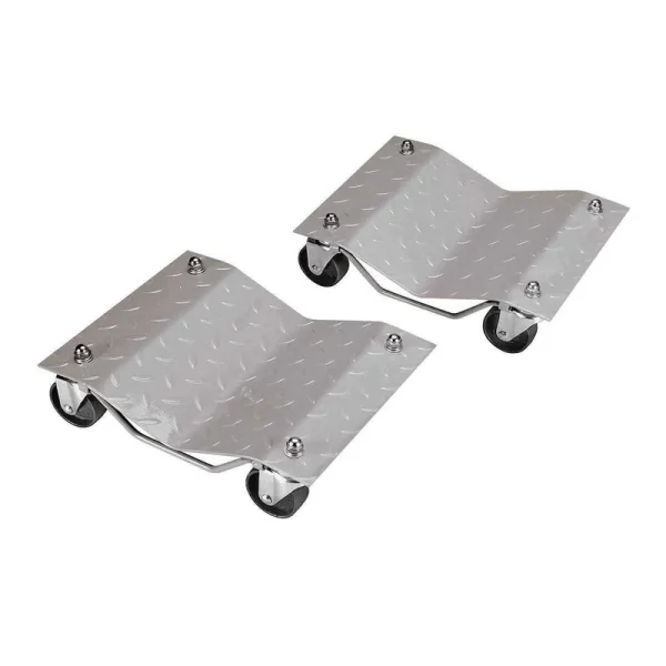 Set of 2 Tire Wheel Dollies Dolly Heavy Duty Vehicle Car Auto Repair