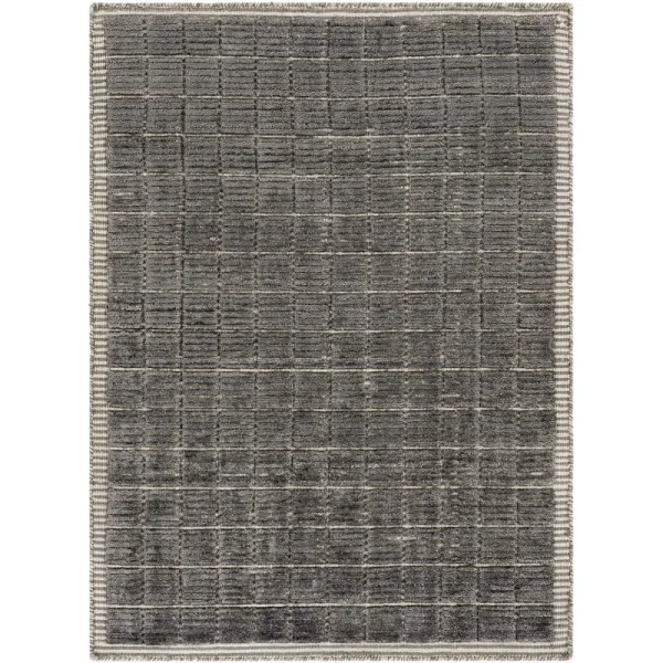 Jacey Handmade Tufted Charcoal Gray Area Rug AllModern Rug Size: Rectangle 4' x 6'