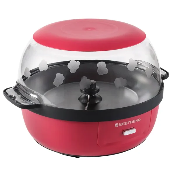West Bend Stir Crazy 6 Qt. Popcorn Machine Red