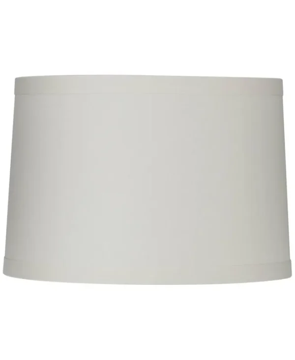 Springcrest White Linen Drum Lamp Shade 15x16x11 (Spider)