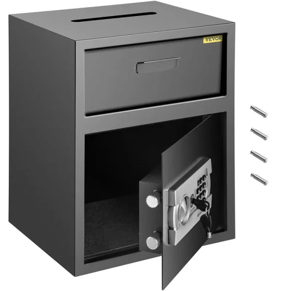 VEVOR Digital Depository Safe 1.7 Cubic Feet Made of Carbon Steel Electronic Code Lock Depository Safe BXXTDSHS000000001V0
