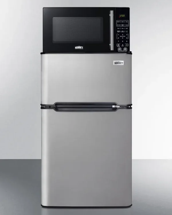 Summit Appliance 2 Door Microwave & Refrigerator - Freezer Combination with Allocator