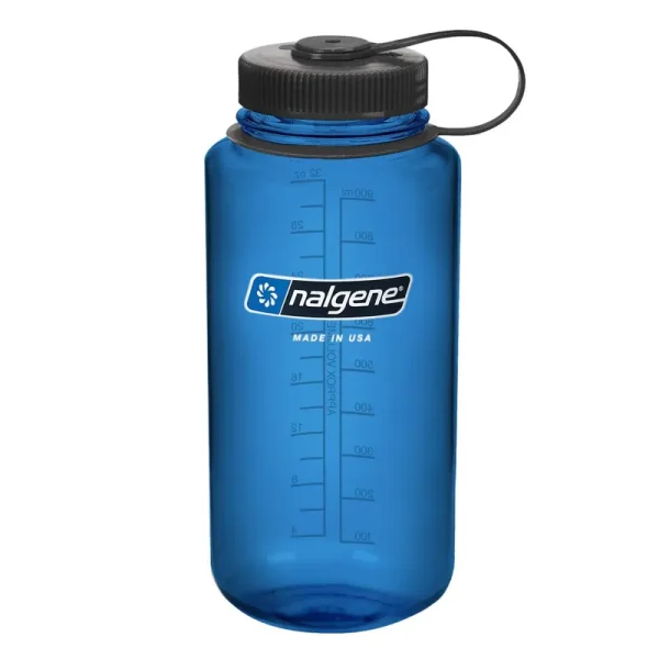 Nalgene 32oz Wide Mouth Sustain Bottle, Slate Blue