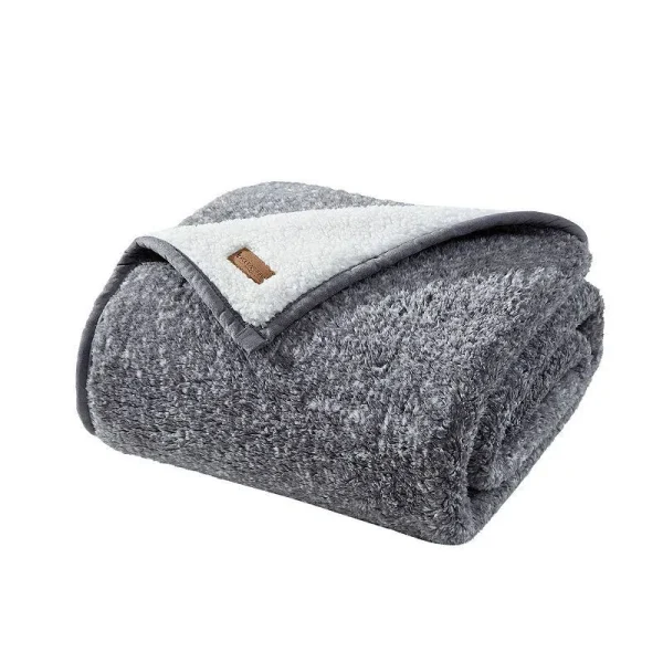 Koolaburra by Ugg Wiona Melange Sherpa Throw, Grey, 50x70