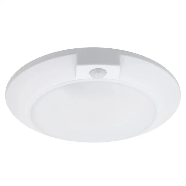 Maxxima 6 in. Round, Motion Sensor LED Ceiling Mount Light Fixture, 3000K Warm White, 600 Lumens