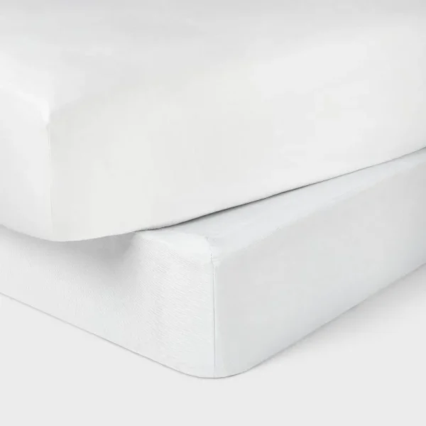 Queen Box Spring Cover White - Threshold