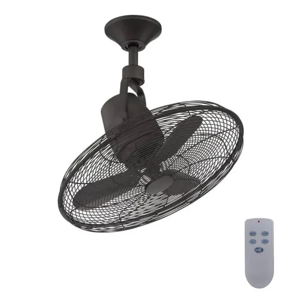 Home Decorators Collection Bentley III 22 in. Oscillating Natural Iron Ceiling Fan