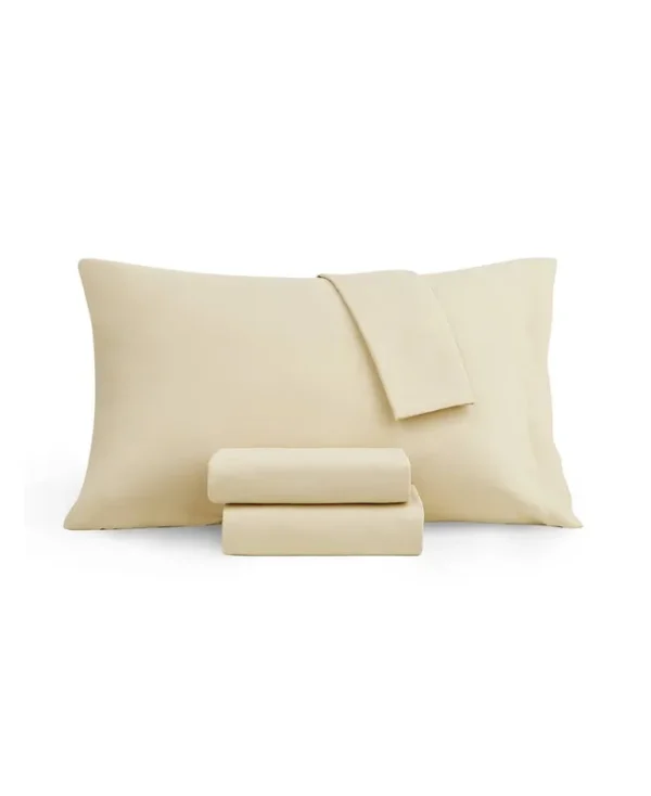 Sanders Beige Solid Queen Sheet Set