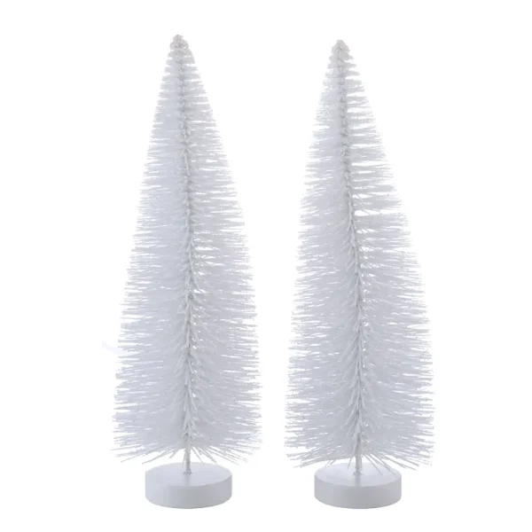 12" White Bottle Brush Tree Set by Ashland | Michaels