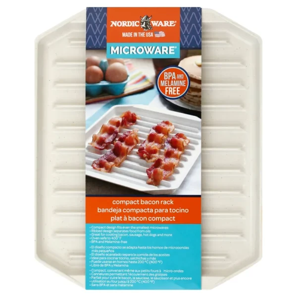 Nordic Ware Microware Bacon Rack, Compact