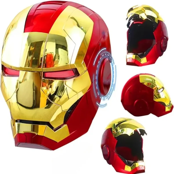 ZUITEH Iron - Heroman Helmet, New Iron - Superhero Mask with Jarvis Voice & Remote&Touch Controlled Open/Close, Collectible Real - Life, Superhero Mask for Halloween Costume Christmas Birthday Cosplay Party