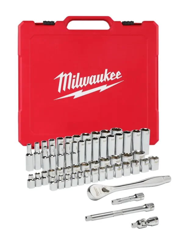 Milwaukee 3/8" Drive SAE & Metric Ratchet & Socket Set