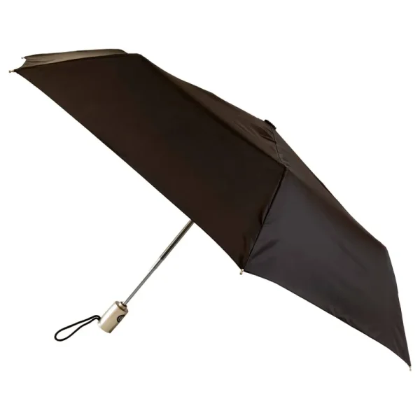 Totes Solid NeverWet Auto-Open Umbrella Black One Size