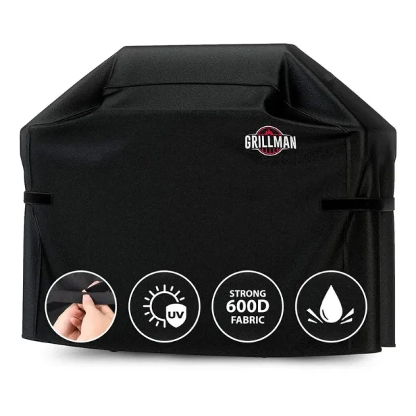 Grillman Premium (58 inch) BBQ Grill Cover, Heavy-Duty Gas Grill Cover for Weber