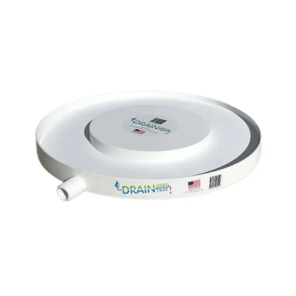 Drain Away Tray 12 in. Dia White Plastic Plant Drain Tray
