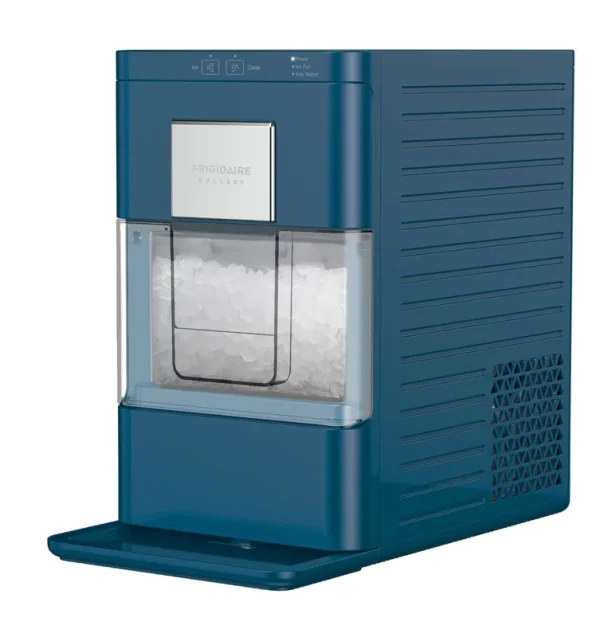 Frigidaire Gallery EFIC255 Countertop Crunchy Chewable Nugget Ice Maker 44lbs per Day Auto Self Cleaning 2.0 Gen Navy
