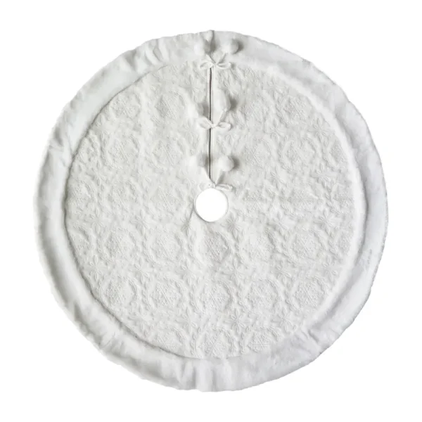 48" White Faux Fur Tree Skirt by Ashland | Michaels