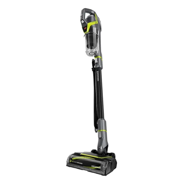 BISSELL Pet Hair Eraser Slim Corded Stick Vacuum, Carpet, Area Rugs, Hard Floor, Upholstery, Lightweight, Swivel Steering, Tangle - Free Brish Roll, 3875, Black