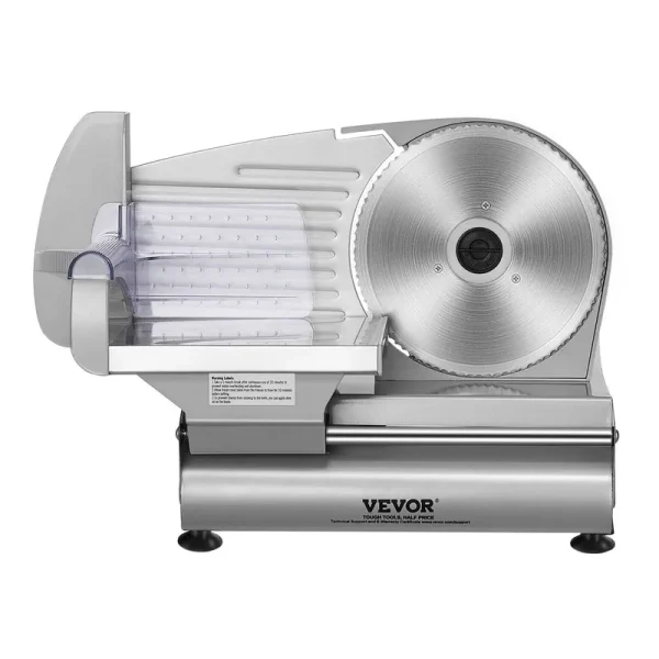 VEVOR JYDRQPJ180WJFCEOPV1 180W Electric Deli Food Meat Slicer with 7.5 in. SUS420 Stainless Steel Blade & Blade Guard
