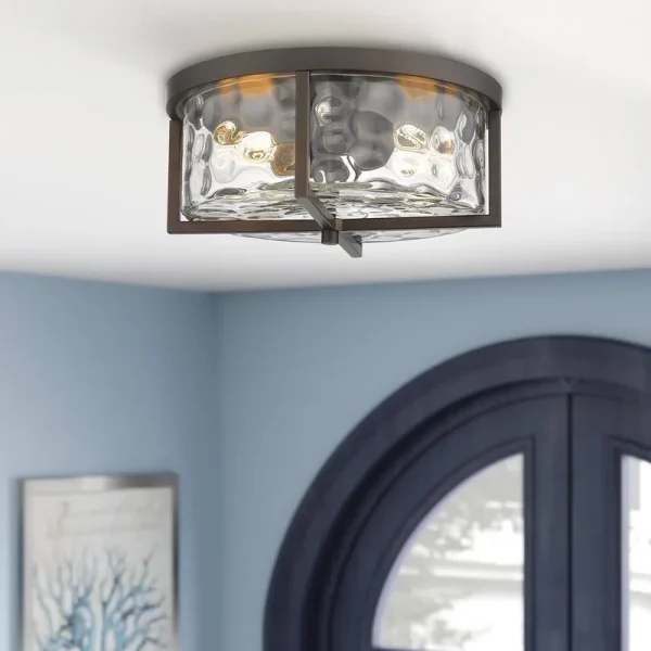 Millikin 2-Light Flush Mount Breakwater Bay IYK99S02