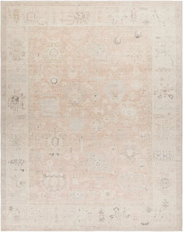 Hauteloom Marlene Damask Blush Area Rug - Surya x Becki Owens