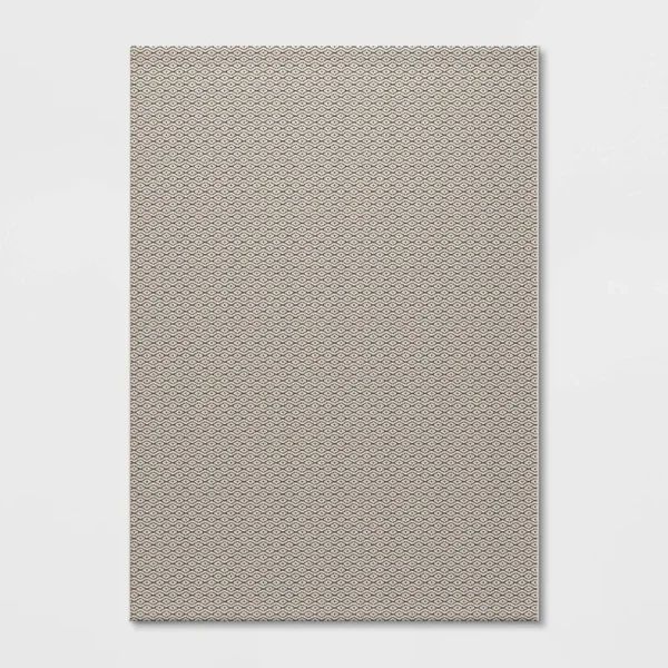 6' x 9' Diamond Outdoor Rug Gray - Threshold