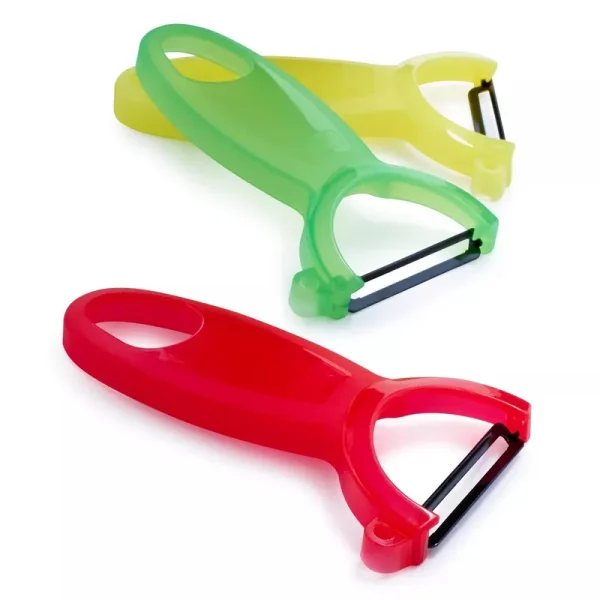 Kuhn Rikon Original Swiss Translucent Peeler Set - Red/Green/Yellow