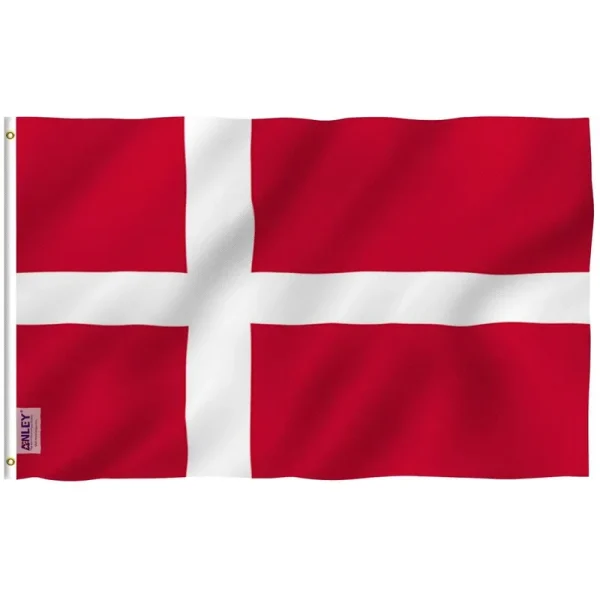 Denmark Flag 5-ft W x 3-ft H International Flag