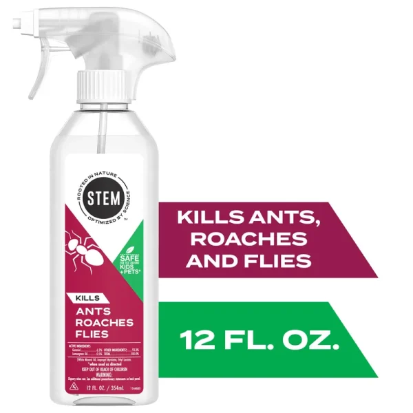 Stem Bug Killer Spray, Ants, Roaches, Flies - 12 fl oz