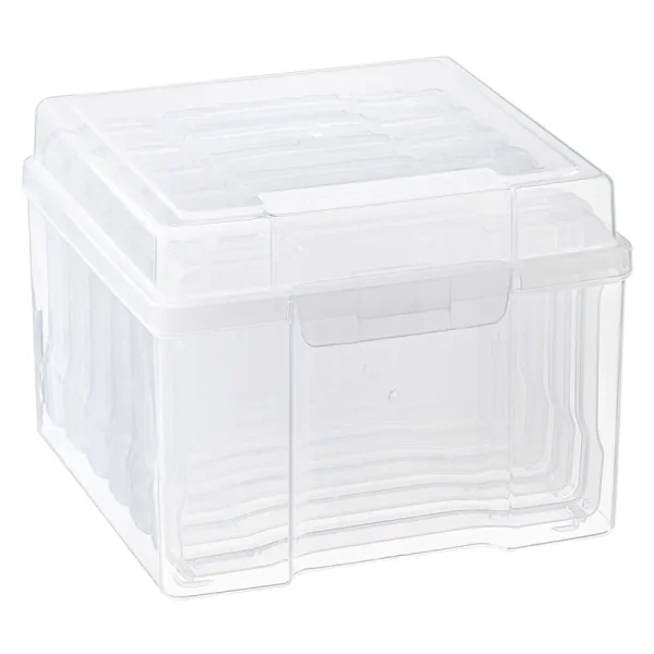 Clear Photo Storage Case by Simply Tidy | 8.4" x 8.5" x 6.4" | Michaels