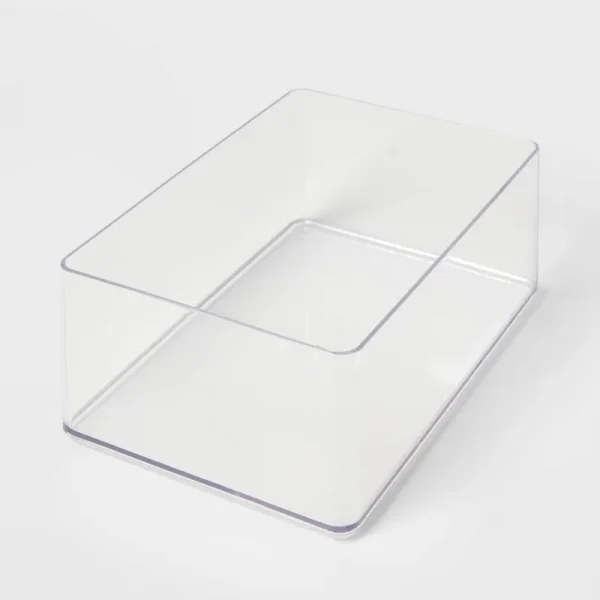 Brightroom 9"x6"x3.25" Plastic Bathroom Tray - Clear - L (Large)