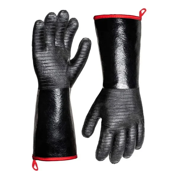 932��F Extreme Heat Resistant Gloves for Grill BBQ,Aillary Waterproof Long Sleeve Pit Grill Gloves for Fryer, Baking, Oven,Smoker,Fireproof, Oil