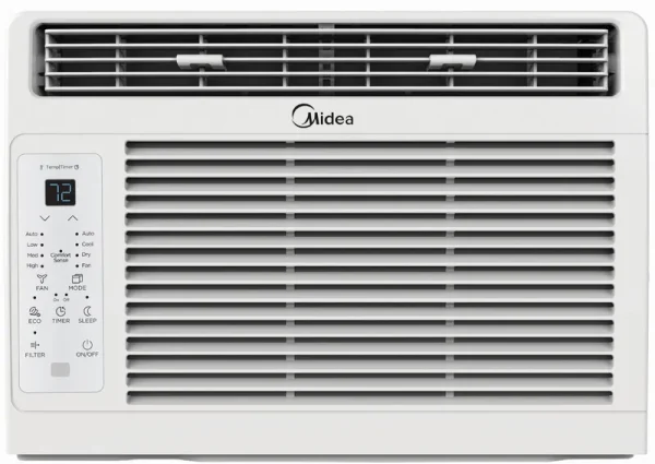 Midea 5,000 BTU 115V Window Air Conditioner with Remote, White, Maw05r1wwt