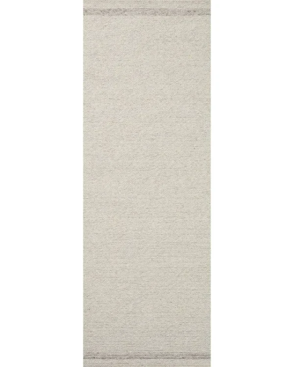 Magnolia Home by Joanna Gaines x Loloi 2'6" 7'6" Mist/Silver Ashby ASH-02 Runner Area Rug