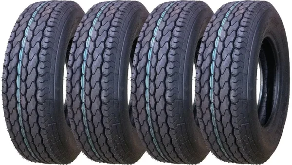 COUNTRY Trailer Tires ST 205/75D15 6 PR Load Range C - 11021. Set 4
