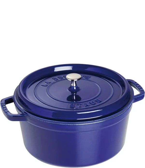 Staub 7 qt Round Cocotte - Dark Blue