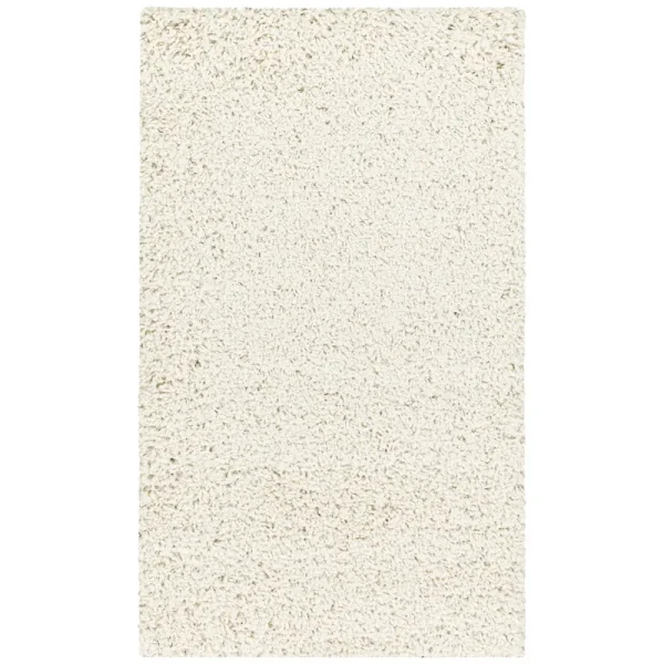 Mainstays Casual Solid Ivory Tufted Shag Indoor Accent Rug, 2'6"x3'10"