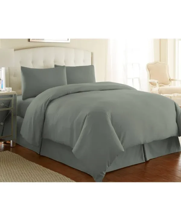 Southshore Fine Linens Ultra-Soft Solid Color 3-Piece Duvet Cover Set - Dark Green