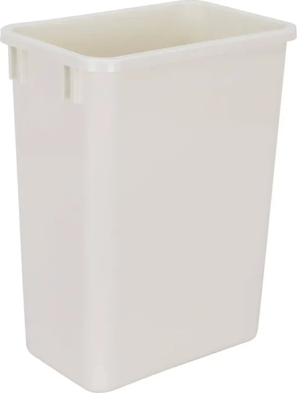 Hardware Resources CAN-35W Plastic Waste Container, White