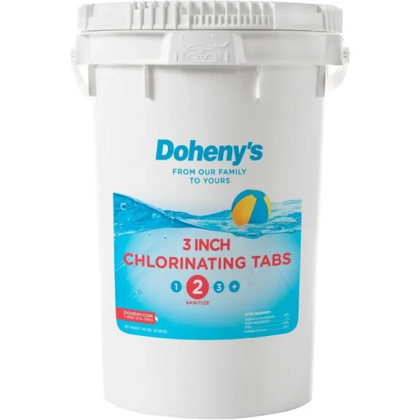 Dohenys 3 inch Pool Chlorine Tablets 50 lbs.