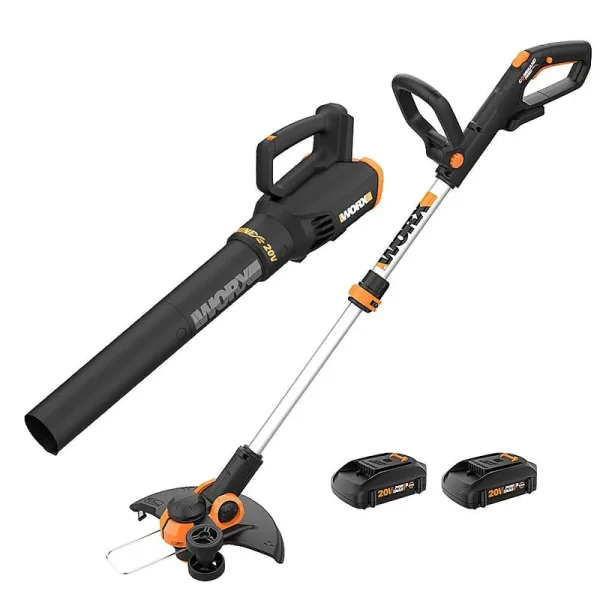 Worx WG928 GT 3.0 20V String Trimmer Blower Revolution Combo Battery Charger