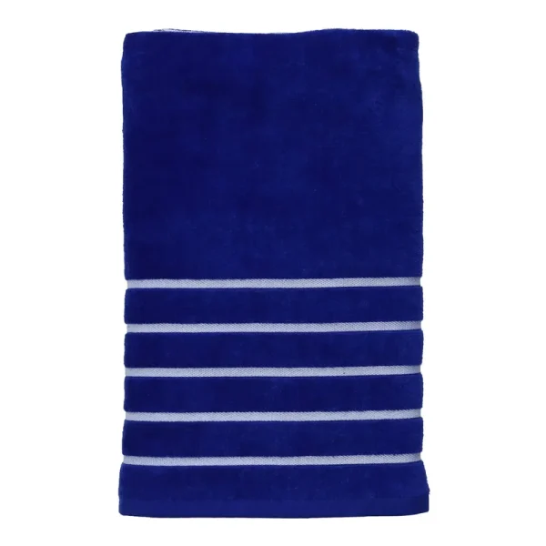 Mainstays Beach Towel, Royal Blue Multi-Stripe