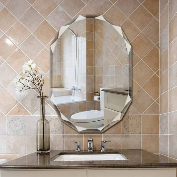 Single Beveled Edge Bathroom Wall Vanity Mirror - 20x28