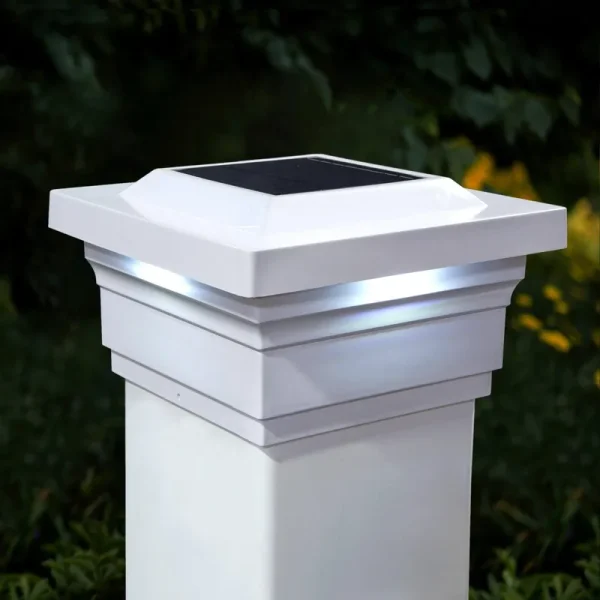 Classy Caps Majestic Solar Post Lantern Head, White