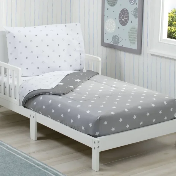 Boys 4-Piece Toddler Bedding Set - Delta Children Dusty Skies (3400)