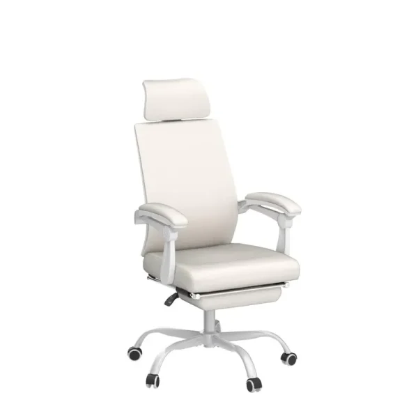 Qulomvs Mesh Ergonomic Office Chair with Footrest