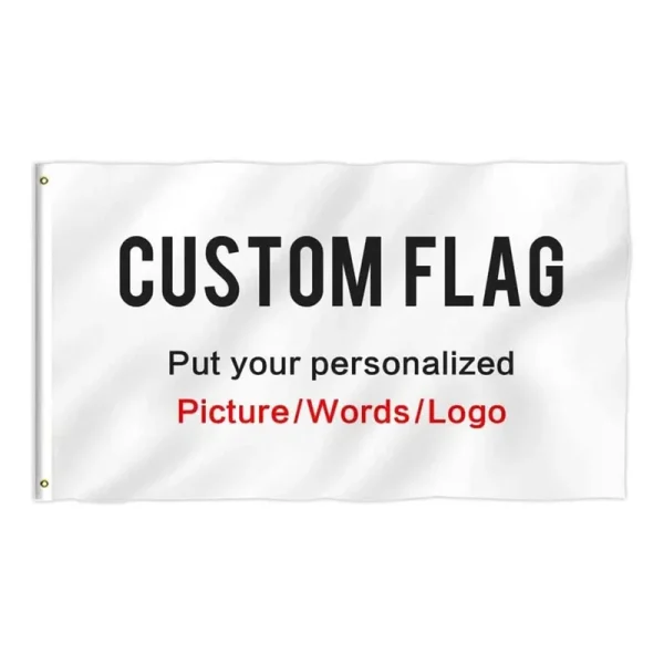 KafePross Custom Outdoor Flags 3x5 ft Use Your Personalized Picture Text or Logo to Customized Gifts Print One Side
