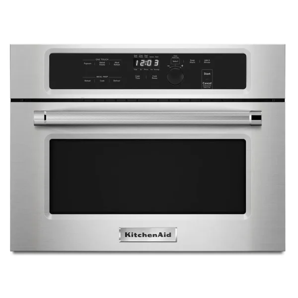 KitchenAid KMBS104ESS 24 inch Stainless Steel Built in Microwave Oven